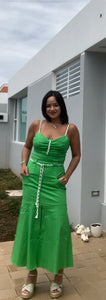 Top and Skirt Emerald Set