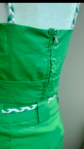 Top and Skirt Emerald Set